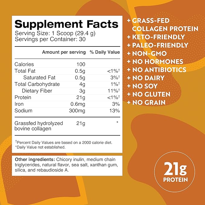 Dr. Kellyann Keto Bone Broth Protein Powder Bundle of (1) Chocolate (1) Vanilla &amp (1) Salted Caramel