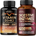 NUTRAHARMONY Vitamin D3 K2 &amp Digestive Enzymes Capsules