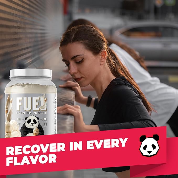 Underground Bio Labs Panda Fuel Premium Protein WheyHydrolyzed CollagenCaseinProbiotics Enzymes Keto FriendlyTime Release 25 Servings (2.5 Pound Vanilla Ice Cream)