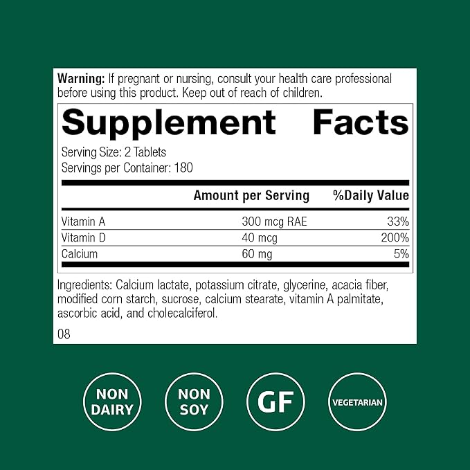 Standard Process Cataplex D - Supports Immune Function Bone Density &amp Mineral Absorption - Immune Health Supplement with Vitamins A &amp D - Gluten-Free Non-Dairy &amp Non-Soy - 360 Tablets