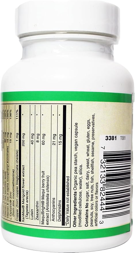 Advanced Eye Care Supplement XanMax Marigold Extract Lutein &amp Zeaxanthin (30)