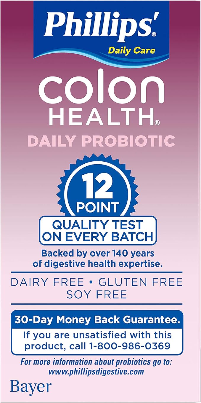 Phillips' Colon Health Probiotic Supplement - 30 Capsules Pack of 6