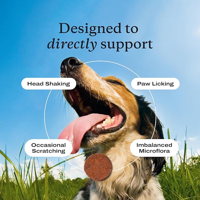 PetLab Co. Allergy &amp Immune Probiotics for Dogs Support Seasonal Allergies Gut &amp Digestive Health - Pork Flavor - 30 Soft Chews - Packaging May Vary