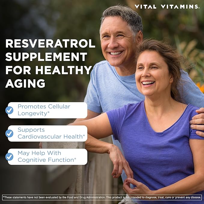 Vital Vitamins Resveratrol 60 ct + Creatine Capsules 120 ct