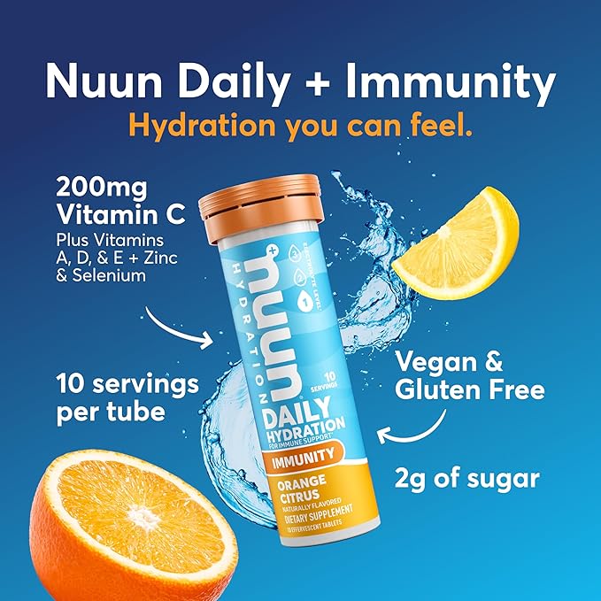 Nuun Citrus Orange Immunity Box 8 Count 1.9 Ounce