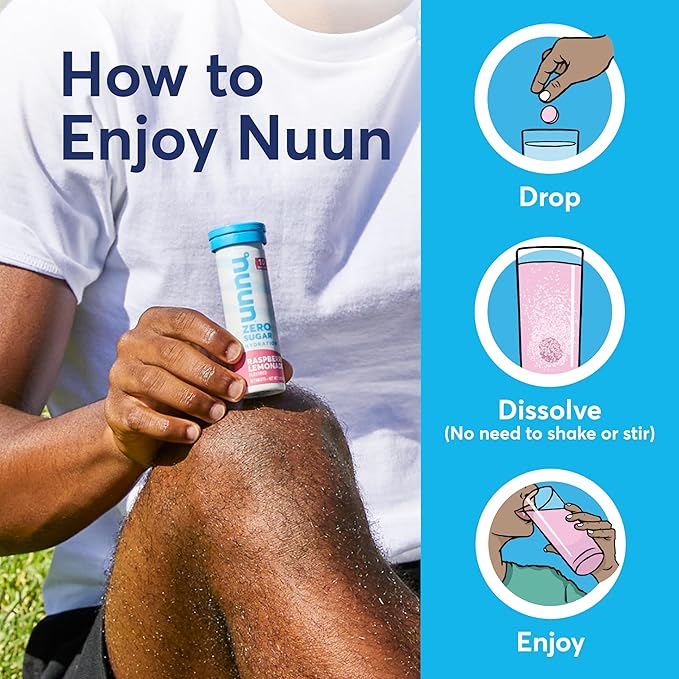Nuun Immunity Electrolyte Tablets with Vitamin D C E &amp A Ginger Elderberry Magnesium &amp 4 Other Essential Electrolytes Vegan Blueberry Tangerine &amp Orange Citrus 4 Pack (40 Servings