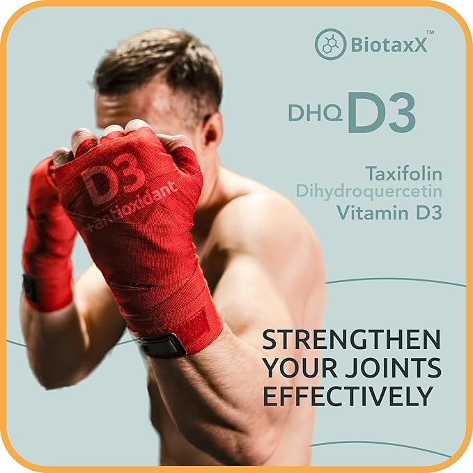 Taxifolin (Dihydroquercetin) + Vitamin D3 – 530 mg 60 Vegan Capsules – Antioxidant &amp Bone Health Support
