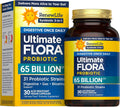 Renew Life Digestive Ultimate Flora Probiotics 65000000000 CFU Delayed Release Vegan Capsules | Once Daily | Digestive Health | Immune Health | Dairy Free | 30 Count