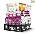 Ready® Best of Ready $99 Bundle – Protein Water Sports Drink Light Bars Cinnamon Sugar Puffs &amp White Water Bottle