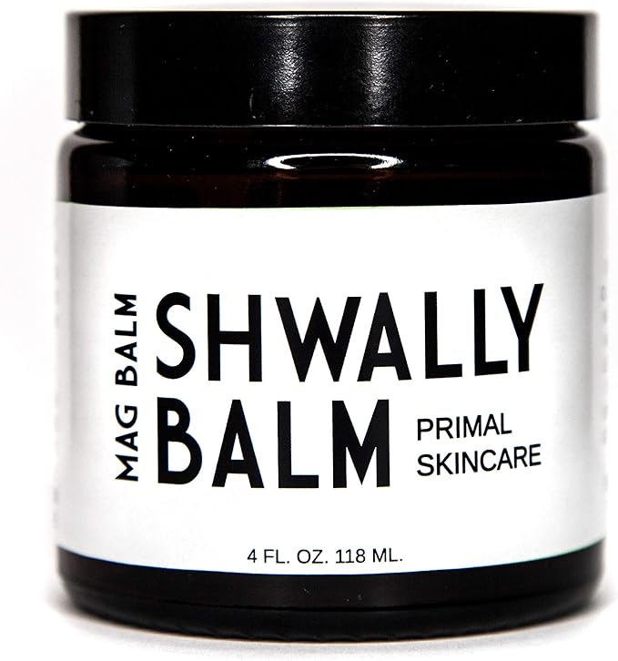 Shwally Paleo Magnesium Oil Cream - A True Seed-Oil Free &amp Primal Mag Balm - 100% Grass Fed Tallow Avocado Extra Virgin Olive Oil with Zechstein Magnesium - Subtle Vanilla Bean