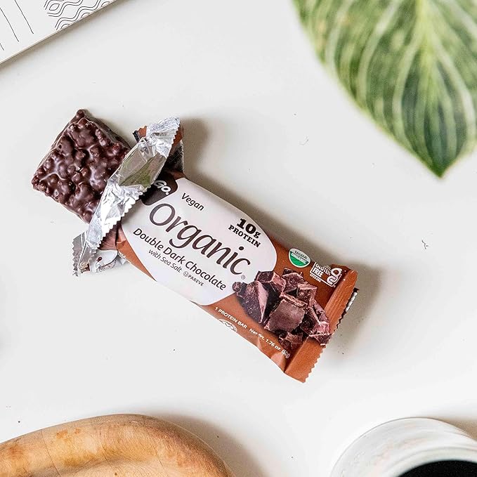 Nugo Organic Double Dark Chocolate 10g Vegan Protein Gluten Free 24 count