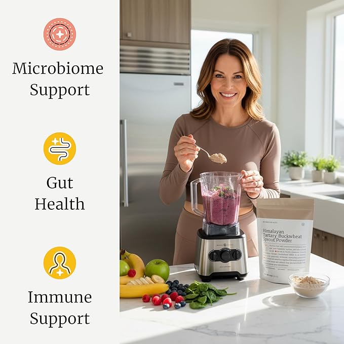 BIG BOLD HEALTH Complete Gut Support Bundle - Organic Himalayan Tartary Buckwheat Prebiotics &amp Probiotics for Gut Health - Natural Energy Microbiome &amp Immune System Support - Non-GMO Gluten