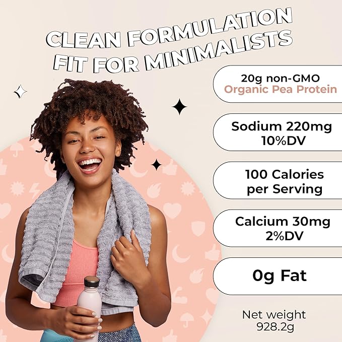 Future Kind Vegan Protein Powder Vanilla Pea Plant Protein for Lean Muscle with Iron &amp Fiber Whey-Free Sugar-Free Soy-Free Non-Dairy (34 Servings)