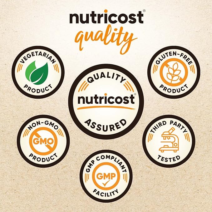 Nutricost Organic Pea Protein Isolate Powder (5LBS) - Unflavored Certified USDA Organic Protein from Plants Vegetarian Friendly Gluten Free Non-GMO
