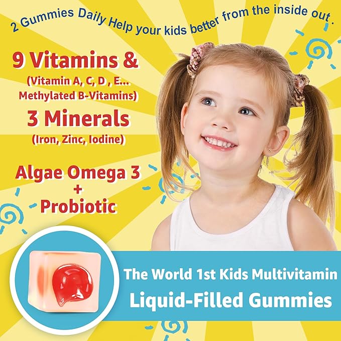 Sugar Free Kids Multivitamin Gummies &amp Vegan Iron Filled Gummies