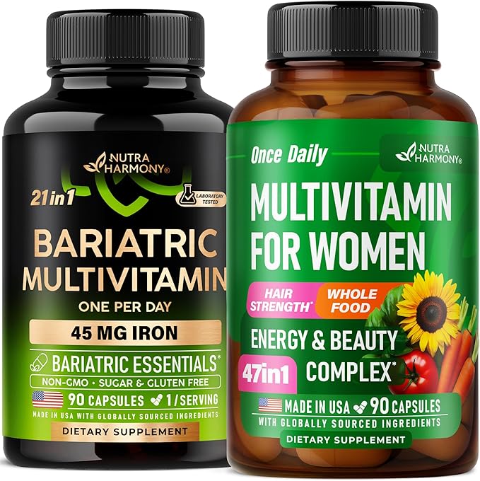 NUTRAHARMONY Bariatric Capsules &amp Multivitamins for Women