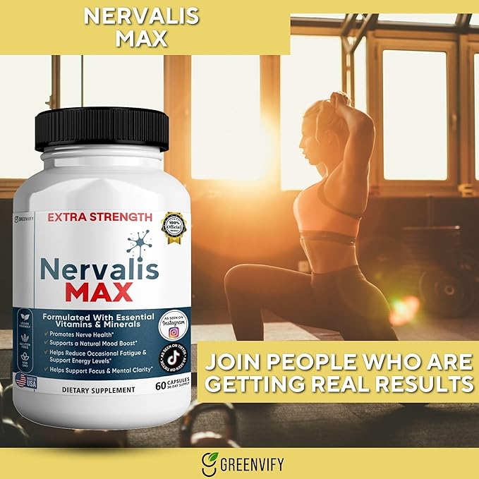 Nervalis MAX Extra Strength Nerve Health Support 60 Capsules 30-Day Supply (5)