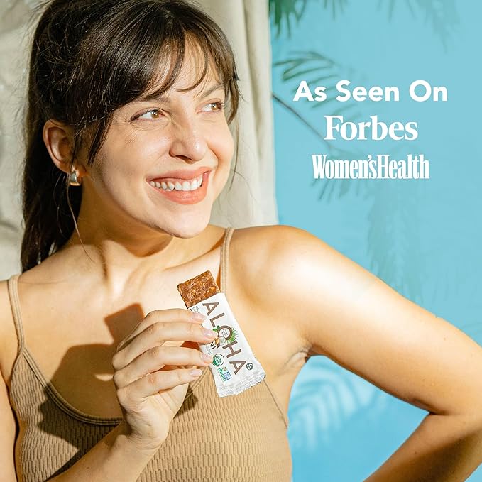 ALOHA Organic Plant Based Protein Bar MINIS |Coconut Chocolate Almond | 20 Count 24g Bars | Vegan Low Sugar Gluten Free Paleo Low Carb Non-GMO Stevia Free Soy Free No Sugar Alcohols