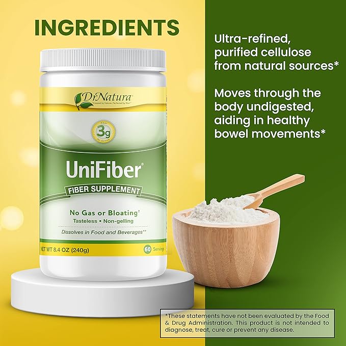 Dr. Natura® Unifiber Natural Fiber Supplement 8.4-Ounce. (Pack of 12)