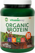 Vitamin Way Organic Protein Powder 20g Protein Rich Chocolate Vegan Dairy Free Gluten Free 18.6 oz