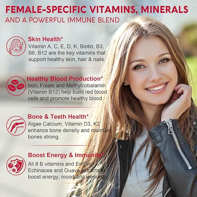 Women 50 Plus Multivitamin Gummies 60 Count + Womens Multivitamin Gummies 60 Count