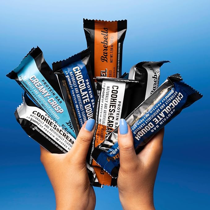 Barebells Protein Bars People's Choice Variety Pack – 12 Bars Nutritious Snacks with 20g of High Protein - Chocolate Treat with 1g of Total Sugars - Perfect on The Go Breakfast Bars