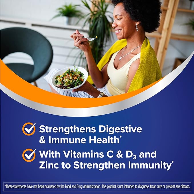 Florastor Select Immunity Boost Daily Probiotic &amp Immune Support Supplement for Women and Men Saccharomyces Boulardii CNCM I-745 Plus Zinc Vitamin C &amp D3 (30 Capsules)
