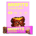Misfits Vegan Protein Bars - Fudgey Brownie Batter| Nutrition Bars - 14g Protein 1g Sugar Plant-based Low Carb Non-GMO Gluten Free Snacks | Pack of 12