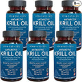 Viva Naturals Antarctic Krill Oil 1250 mg Omega 3 EPA DHA and Astaxanthin Joint Support and Brain Supplement with Antioxidant Properties No Fishy Aftertaste (Pack of 6)