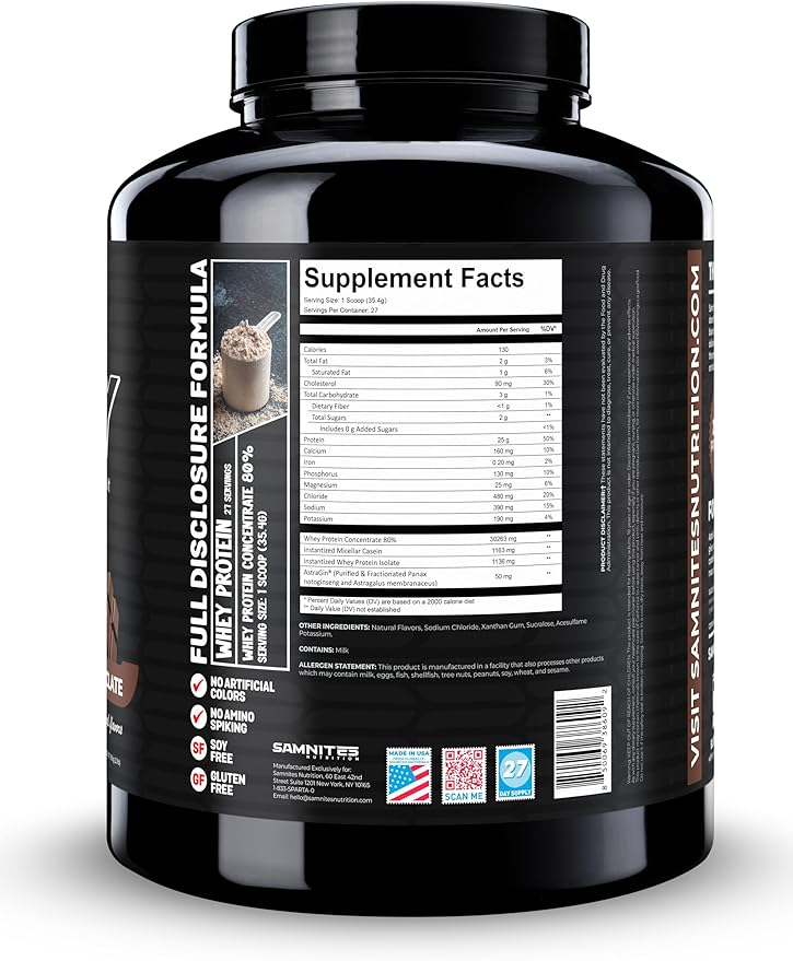 Whey Protein Blend Dutch Chocolate Whey: Full-Disclosure Ultra-Delicious Premium Protein