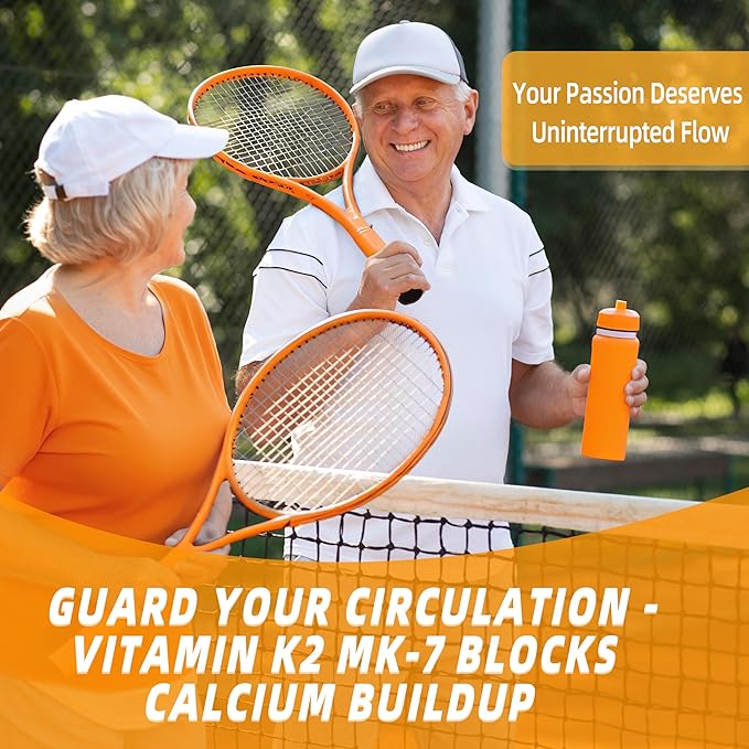 Vitamin K2 MK-7 Gummies 100mcg Extra Strength K2 Vitamin Supplement for Bone &amp He-Art Support Chewable Natural Orange Flavor Non GMO Vegan 120 Gummies