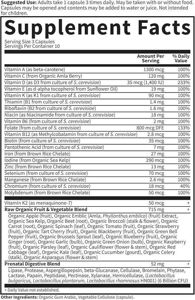 Garden of Life Vitamin Code® RAW Prenatal™ 90 Vegetarian Capsules