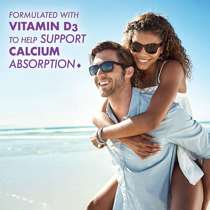Bluebonnet Calcium Citrate with Vitamin D3 - Daily Bone Health &amp Strength Plus Immune Support* 1000mg Calcium Supplement for Women &amp Men - Non-GMO Gluten-Free - 180 Caplets