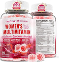 Methylated Multivitamin for Women Gummies Calcium D3 K2 Methylfolate &amp B12 Inositol Daily Vitamin A C E B Complex Biotin Zinc Iron -Energy Immune Bone Skin Hair - Vegan Sugar Free 6