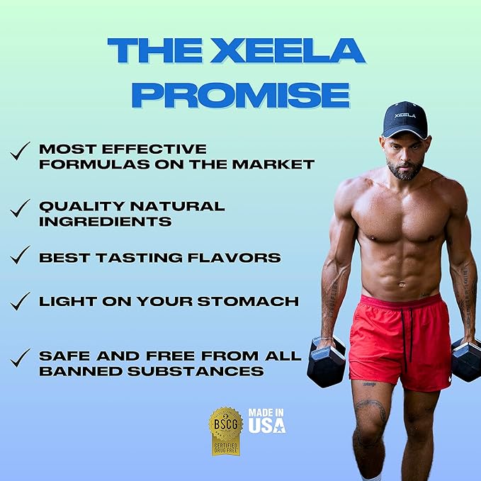 XEELA Plant Based Vegan Protein Powder - Independently Tested - 25g High Protein Pea Protein for Men &amp Women - Vitamins &amp Minerals Non GMO Dairy &amp Gluten Free LowCarb &amp LowFat (Str