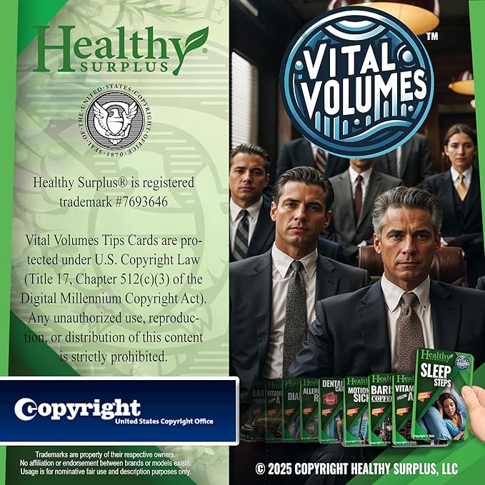 Healthy Surplus Equate Vanilla Pea Protein - 13.4 OZ (380g) - 10 Servings and Vital Volumes Vitamins Tips Card