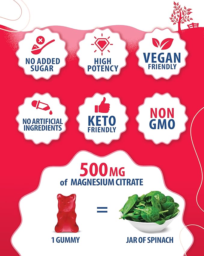 Vitamin D3 K2 Gummies 5000 IU - Immune &amp Bone Suppor &amp Magnesium Gummies for Kids &amp Adults - 500mg