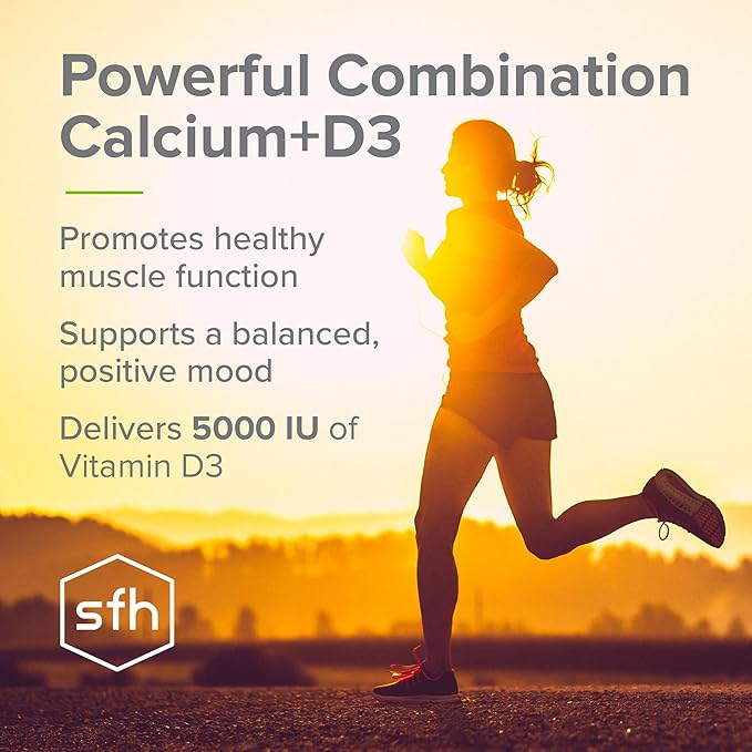 SFH K2+D3 &amp Calcium: The Ultimate 3-in-1 Formula for Bone Immune and Cardiovascular Health – 60 Capsules