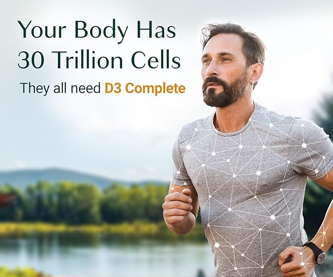 ALGAECAL 4-in-1 Vitamin D3 K2 Complete - ADK Vitamin Supplement Enhanced Immune Support &amp Bone Health with D3 K2 A &amp E - Whole Body Wellness &amp Bone Strength Easy-Swallow Softgels 6 Mo