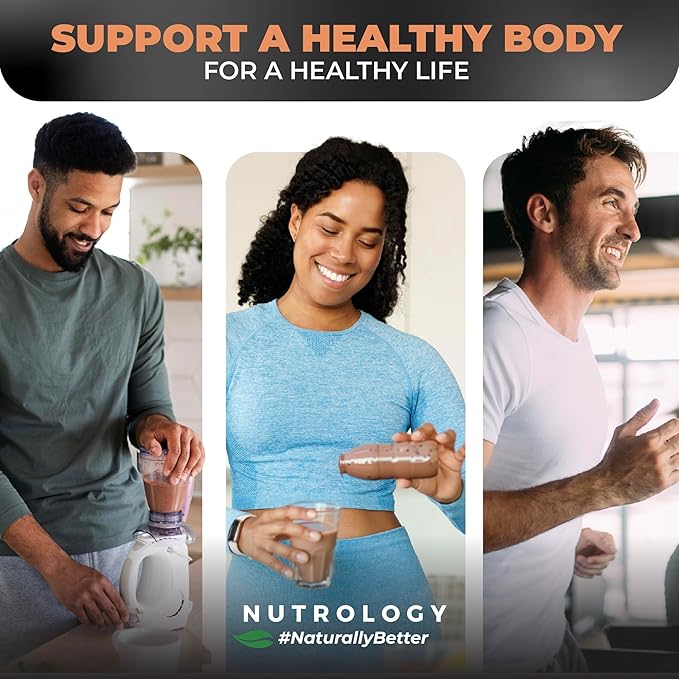 Nutrology TRIPACT Protein Powder - 7-in-1 Meal Replacement Shake with Grass Fed Whey Protein Powder Pea Rice &amp Greens - Boost Muscle Recovery &amp Immunity Creamy Chocolate Flavor 40 Serving