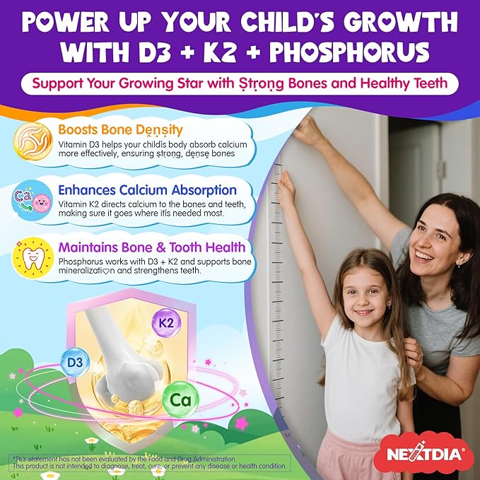 Kids Calcium Gummies + D3 &amp Magnesium for 4+ + Kids Calcium Soft Chews for 9+