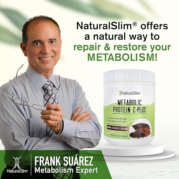 Metabolic Protein C-Plus Whey Protein Powder &amp Shake Meal Replacement with Vitamin C L-Glutamine &amp Digestive Enzymes Low Carb Protein Drink Support Metabolism Energy &amp Gut health 1.1