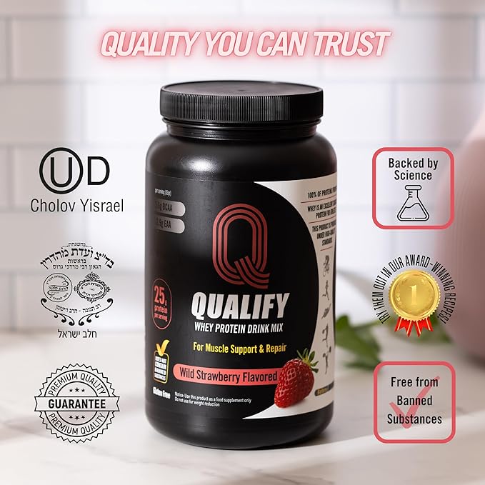 Cookies and Cream + Wild Strawberry Whey Protein Powder Bundle - Gluten-Free 25g Protein 5.5g BCAA 2.7g Leucine 1.4g Isoleucine 1.4g Valine