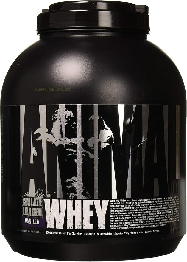 Animal Whey Isolate Whey Protein Powder – Isolate Loaded for Post Workout and Recovery &amp Fury Pre Workout Powder Supplement for Energy and Focus 5g BCAA 350mg Caffeine Nitric Oxide
