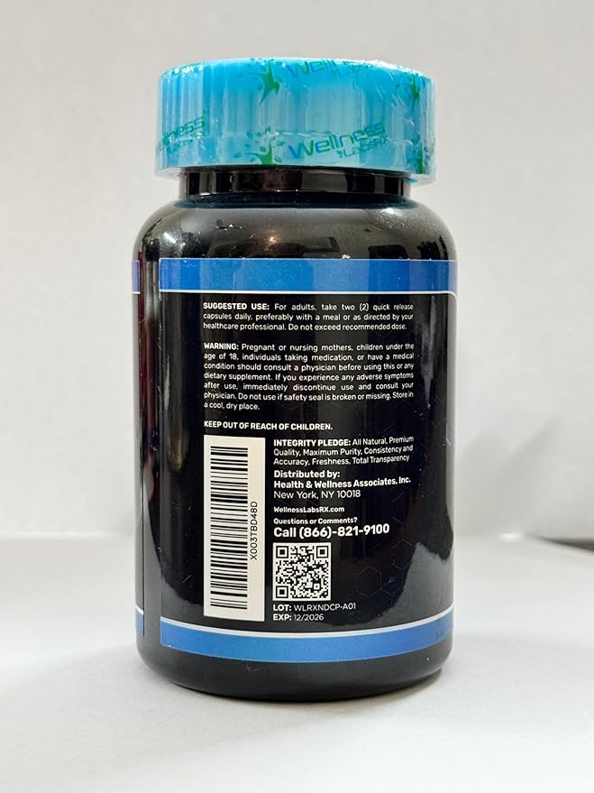 WELLNESS LABSRX Liposomal NAD Supplement 1500mg - USA Made NAD Resveratrol Supplement for Women and Men NAD+ Support Cellular Health Energy &amp Anti Aging - 6 Pack