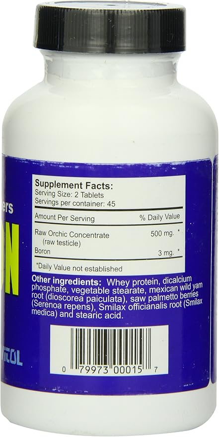 Vitol Body Builders Testron Tablets 90-Count Bottles
