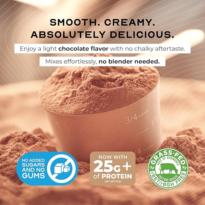 Muscle Feast Grass-Fed Whey Protein Isolate All Natural Hormone Free Pasture Raised Whey Isolate Protein Powder for Men and Women Clean Gluten-Free Delicious Isolate Protein - Chocolate 5lb
