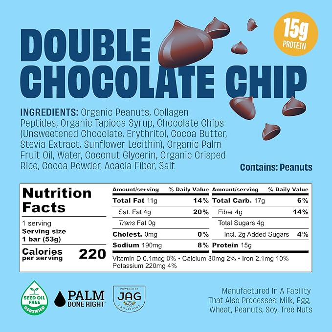 JUSTNOSH Chocolate Lover's Variety Pack Collagen Protein Bars – 15g Protein 10g Collagen | Gluten &amp Dairy Free Low FODMAP Seed Oil Free (12 Pack)