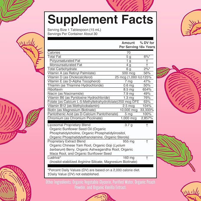 MaryRuth Organics Sea Moss Liposomal (Citrus Berry) &amp Women's Multivitamin + Hair Growth (Peach) | Clean Label Project Verified® | Vitamins for Energy Beauty &amp Immunity | Vegan Non-GMO