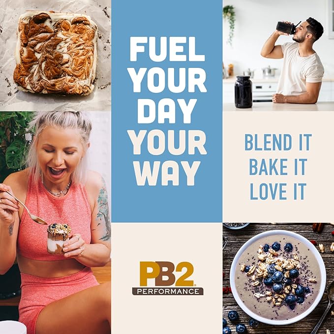 PB2 Performance Almond Plant Based Vegan Protein Powder | 20g Complete Protein No Added Sugar Prebiotic Fiber | Dairy Free Certified Vegan Non-GMO Gluten Free [Almond w/Madagascar Vanilla 1LB]